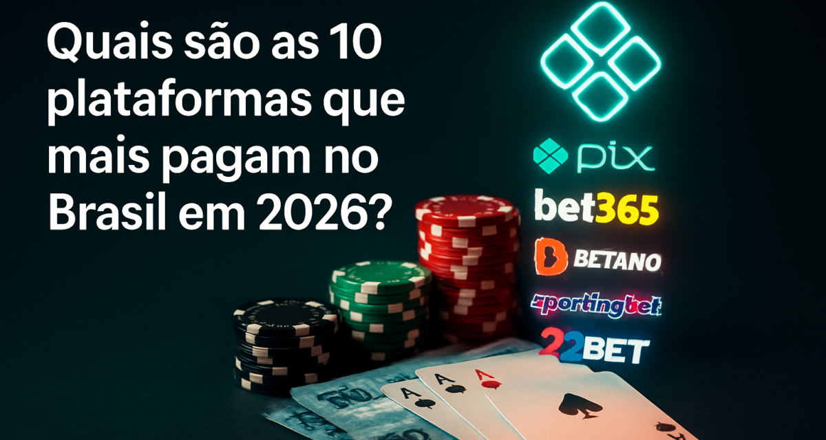 Quais são as 10 plataformas que mais pagam no Brasil em 2026?