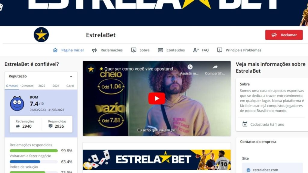 EstrelaBet Reclame Aqui