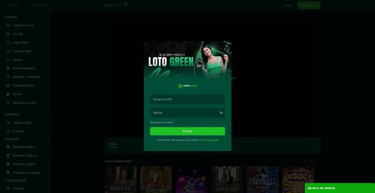 Lotogreen Login