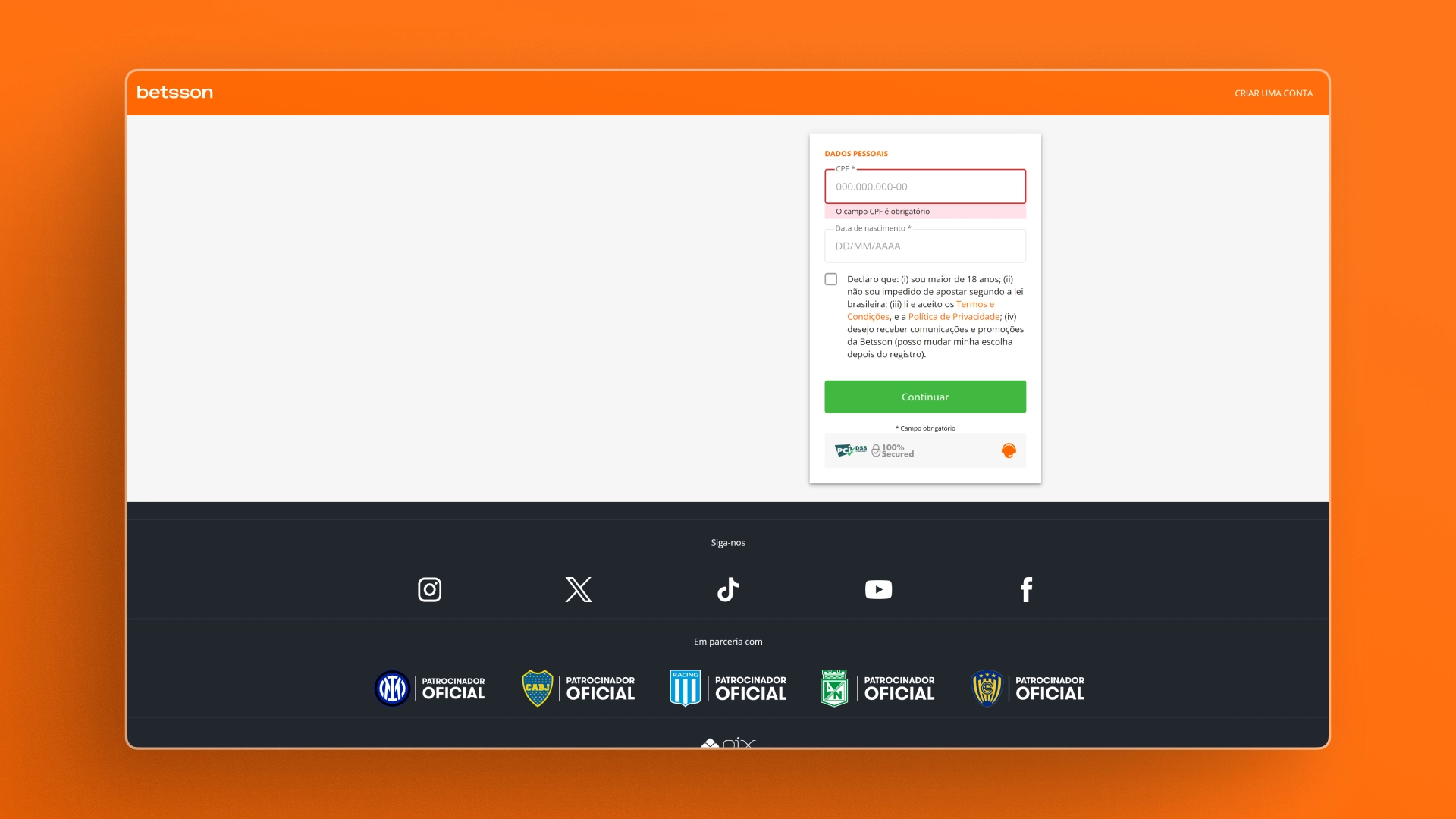 Betsson Login
