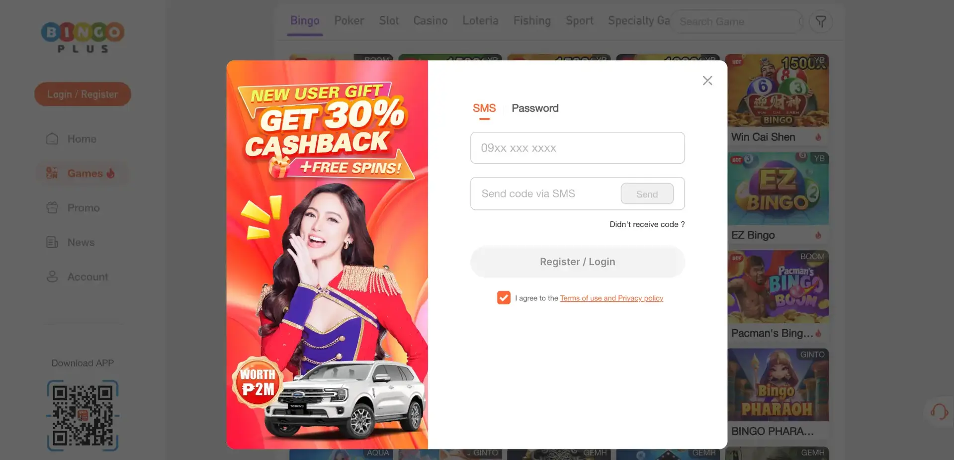 BingoPlus Login