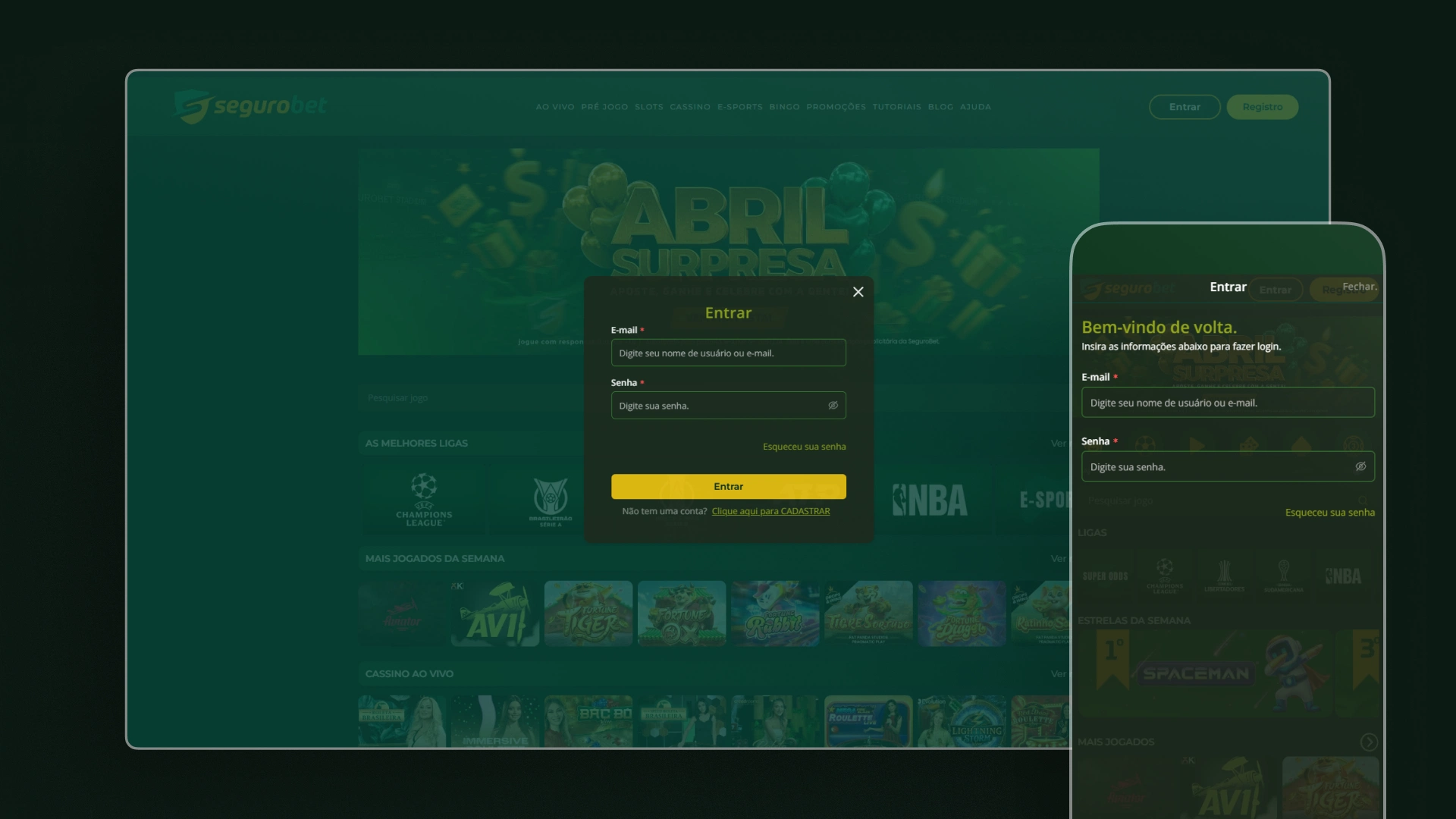 Seguro Bet Login